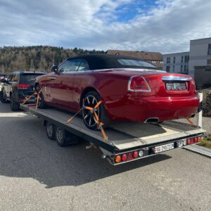 Offener Fahrzeugtransport